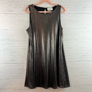 The Cove Silver Sleeveless A Line Dress Size L